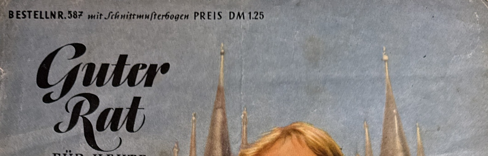 Detail of Guter Rat für heute und morgen Frühjahr masthead and Bestellnr. 587