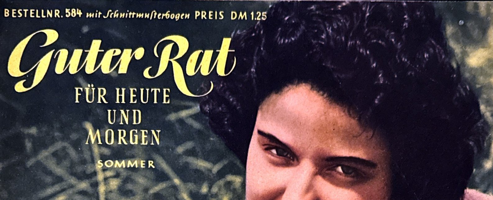 Detail of Guter Rat Sommer masthead and Bestellnr. 584