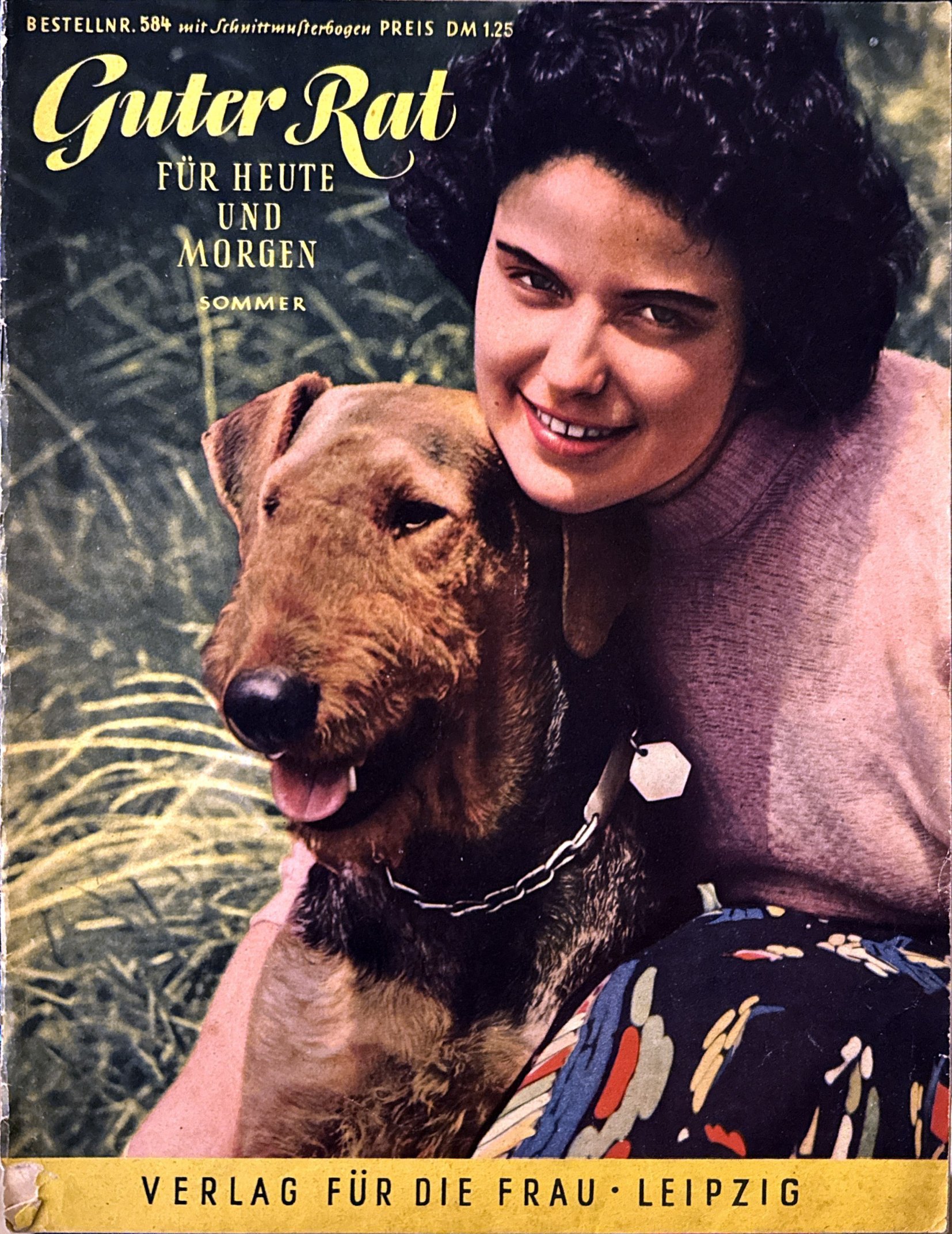 Cover of Guter Rat für heute und morgen, Bestellnr. 584, Summer 1958